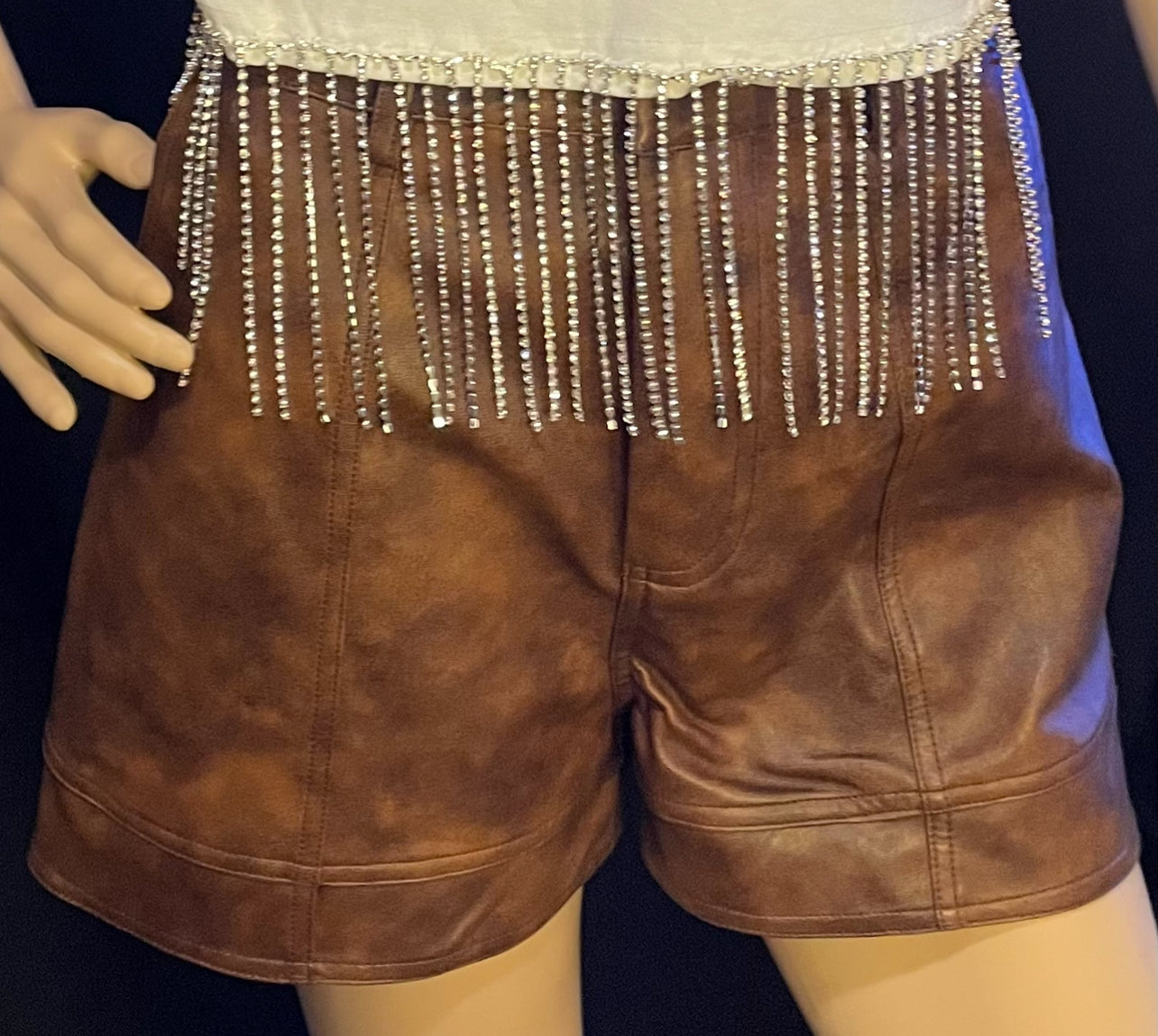 Faux Leather Shorts